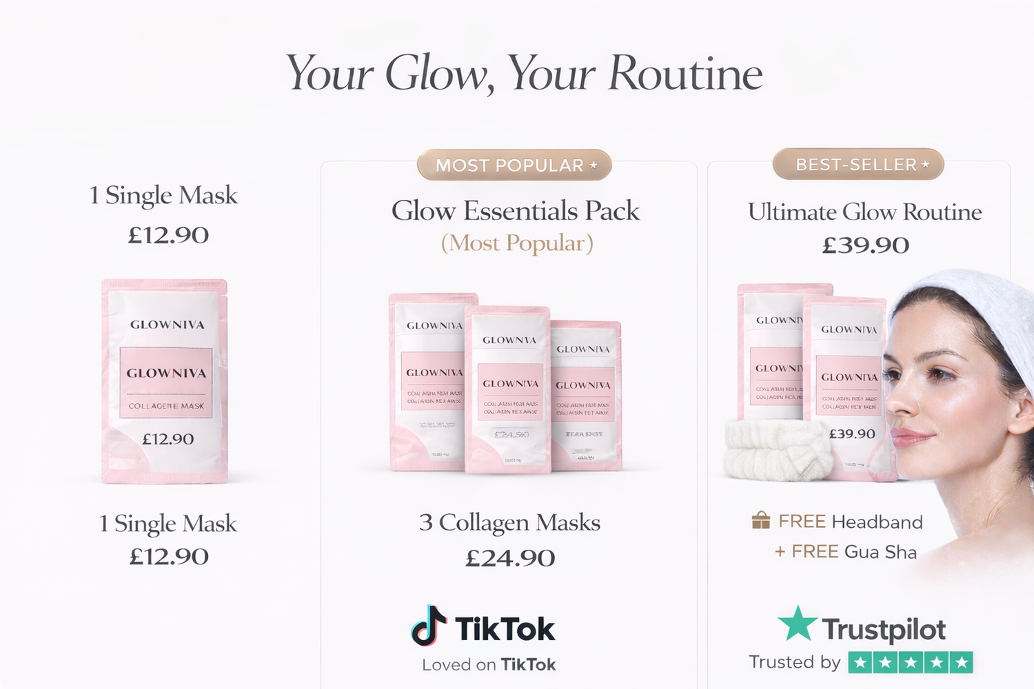 Glowniva - Collagen Facial Mask